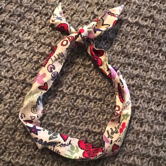 Coach Accessories - Coach Poppy silk head scarf